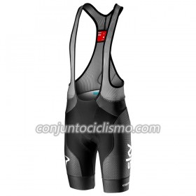 Conjunto Maillot + Culotte Corto con tirantes 2019 Team Sky N001